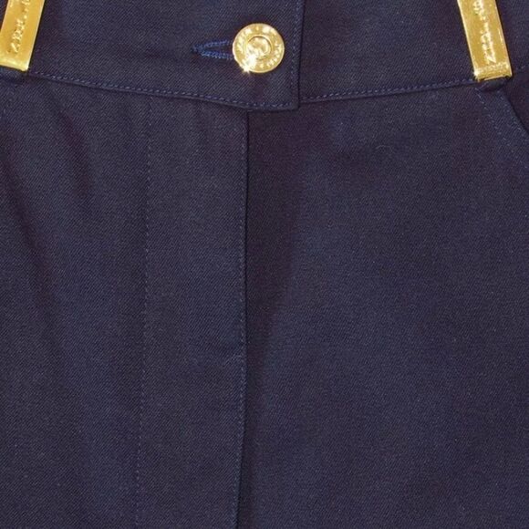 ST John Sport Navy Stretch Cotton Pants Size 0 - Picture 5 of 12